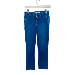 Frank & Eileen Wicklow denim cropper trouser sz 0
